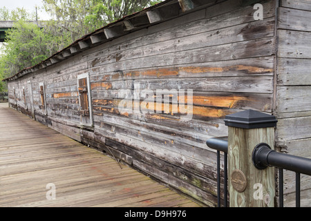 Waccamaw River Historic Warehouse District in Conway, SC, USA Stock Photo
