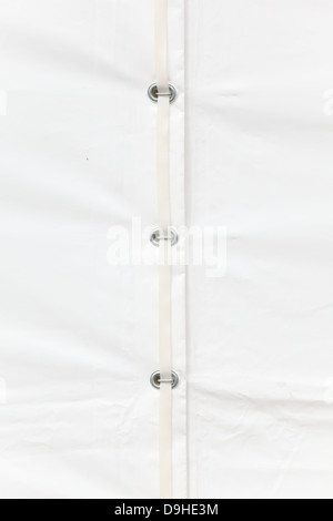 white tarp or waterproof tarpaulin detail background Stock Photo