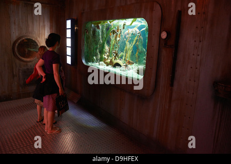 Interior of SeaLife aquarium Scheveningen The Haag Holland Stock Photo