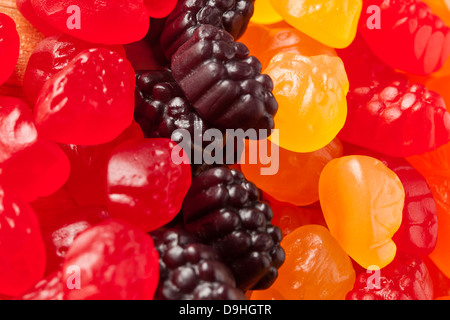 Tasty Organic Fruit Gummy Snacks for Kids Stock Photo
