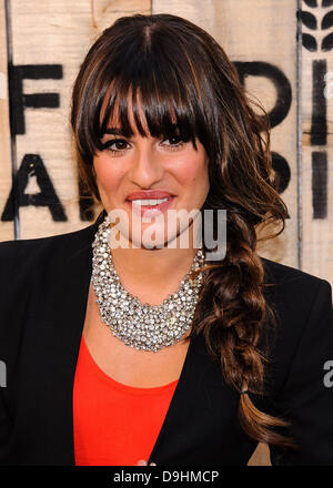 New York City, USA, 19 June, 2013. Lea Michele arrives at the Feed USA + Target Launch Event at Waterfront Park in Brooklyn, NYC. Credit:  Patrick Morisson/Alamy Live News Stock Photo
