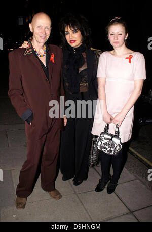 Richard O'Brien and guests ,  at the THT's Lighthouse Gala Auction at Christie's - Arrivals London, England -21.03.11 Stock Photo