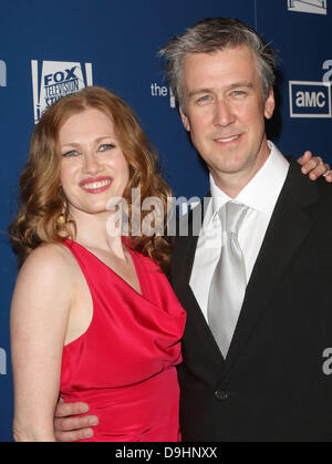 Mireille Enos; Alan Ruck Premiere Of AMC's Series 'The Killing' held at the Harmony Gold Theater Los Angeles, California - 21.03.11 Stock Photo