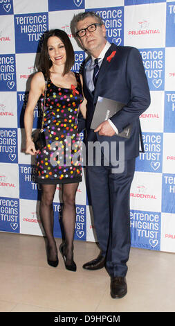 Jack Vettriano and Guest THT's Lighthouse Gala Auction at Christie's London, England -21.03.11 Stock Photo