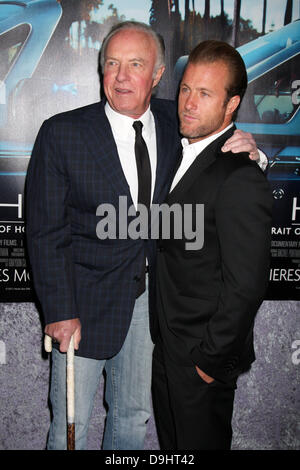 James Caan, Scott Caan  The Los Angeles HBO Premiere of 'His Way' held at Paramount Studios  Los Angeles, California - 23.03.11 Stock Photo