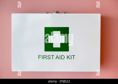 Close-up of a first aid kit Stock Photo