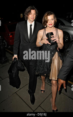 Milla Jovovich, returning to their hotel after attending the Gorby 80