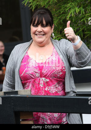 Mary Byrne Celebrities outside the ITV television studios London, England - 01.04.11 Stock Photo