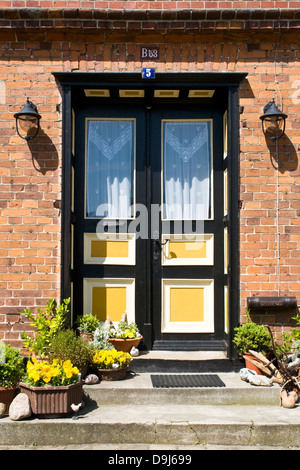 Old front door in Wustrow Stock Photo