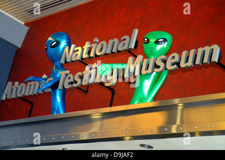 Las Vegas Nevada,Flamingo Road,National Atomic Testing Museum,nuclear weapons development,Area 51,aliens,NV130401041 Stock Photo