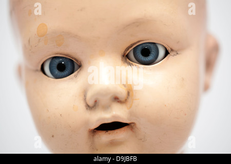 Child's baby doll face