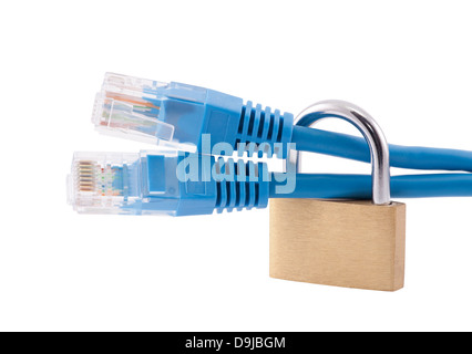 Internet security. Clipping path included. Stock Photo