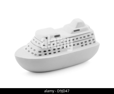 Toy ship with clipping path Stock Photo
