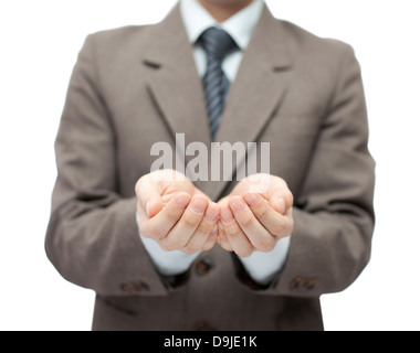 Open hands. Holding, giving, showing concept. Stock Photo