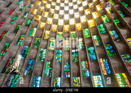 Warwickshire, Coventry, New Coventry Cathedral, The Baptistery Window ...