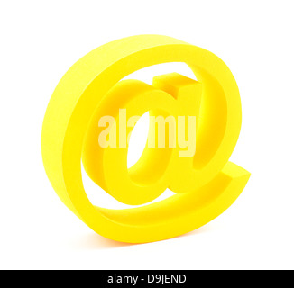 3d email symbol isolated on white Stock Photo