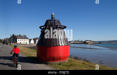 Memorial bouy of the 'Moresby' that sank in Dungarvan Bay in 1895 with the loss of 20 lives, County Waterford, Ireland Stock Photo