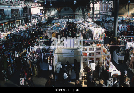 Trendy Spitalfields Sunday market, London E1 England Stock Photo