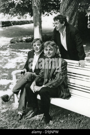 PINK FLOYD  UK rock group about 1990 from left: Dave Gilmour, Rick Wright, Nick Mason Stock Photo