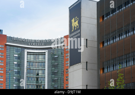 Birmingham Metropolitan College and Birmingham City University in Eastside, Birmingham, West Midlands, England, UK Stock Photo