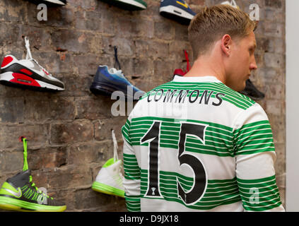 Lennoxtown, Scotland. 05th Aug, 2013. Celtic FC launch their new away kit  for the 2013-14 season with Scott Brown and Georgios Samaras Credit: Action  Plus Sports/Alamy Live News Stock Photo - Alamy