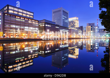 Marunouchi Business District in Tokyo, Japan. Stock Photo