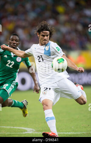 Salvator, Brazil. 20th June, 2013. Edinson Cavani (URU), JUNE 20, 2013 - Football / Soccer : FIFA Confederations Cup Brazil 2013 Group B match between Nigeria 1-2 Uruguay at Arena Fonte Nova in Salvador, Brazil. (Photo by Maurizio Borsari/AFLO/Alamy Live News) Stock Photo