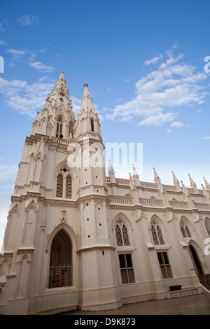 Low angle view of a church, Our Lady of Ransom Church, Kanyakumari, Tamil Nadu, India Stock Photo