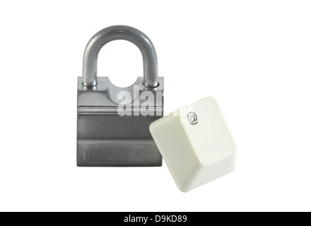 Internet security. Clipping path included. Stock Photo