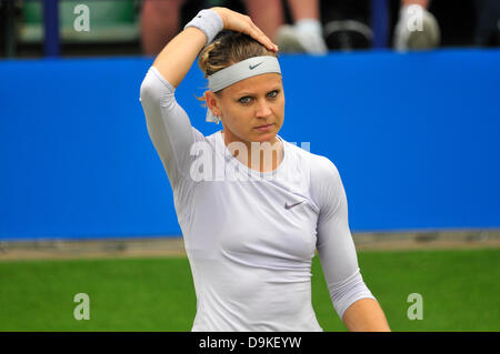 Lucie Safarova (Czech) at the Aegon Tennis Championship, Eastbourne, UK, 20th June 2013. Stock Photo