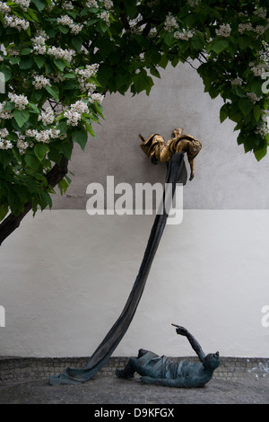 Memorial to Carl Lutz Dob utca, in Budapest Hungary Stock Photo