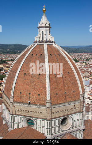 Filippo Brunelleschi's dome for Basilica di Santa Maria del Fiore, Florence, Italy. Stock Photo