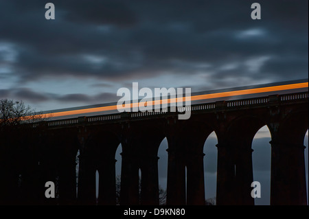 Ouse Valley Viaduct at dusk Stock Photo