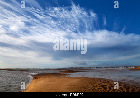 Tramore Strand and Town from the Dunes, Tramore, County Waterford, Ireland Stock Photo