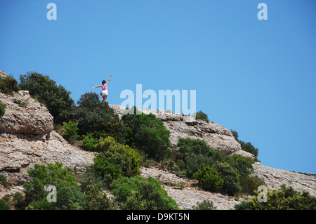 Montserrat mountains Catalonia Spain Europe Stock Photo