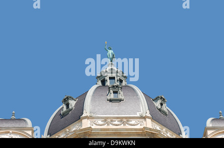 Detail of domed rooftop on the Naturhistorisches (Natural History) Museum in Vienna Stock Photo