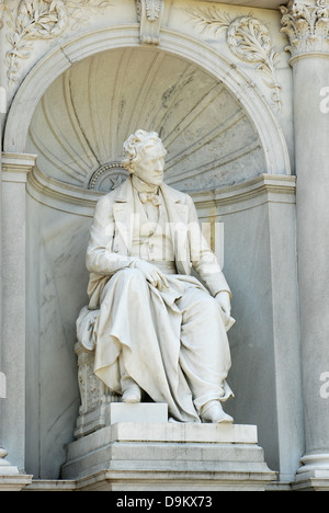 Monument to the famous Austrian writer Franz Grillparzer in the Volksgarten, Vienna Stock Photo