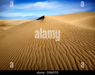 Sand Dune And Ripples At Death Valley National Park In California, USA Stock Photo