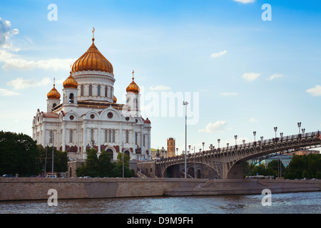 Cathedral of Christ the Savior in Moscow, Russia Stock Photo
