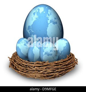 International investments and global - International Investments And Global Finance Savings Business Symbol D9mfge