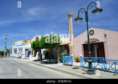 Resort town centre, Faliraki, Rhodes (Rodos) Region, The Dodecanese, South Aegean Region, Greece Stock Photo