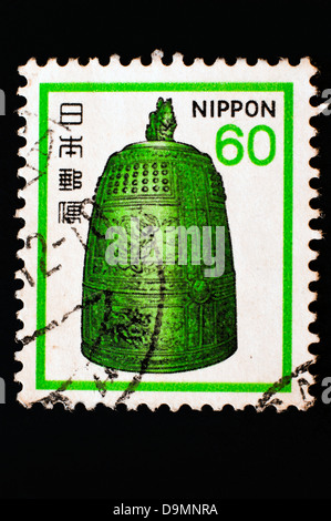 old japanese postage stamp in studio setting Stock Photo