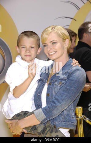 Jaime Pressly & Dezi Calvo at the premiere of the Lego Movie in Los