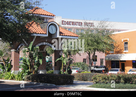 Main Street, City of Winter Garden, Central Florida, United States. Stock Photo