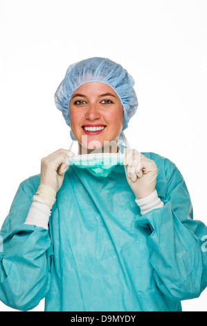 OP Doctor with protective clothes (Model release) Stock Photo