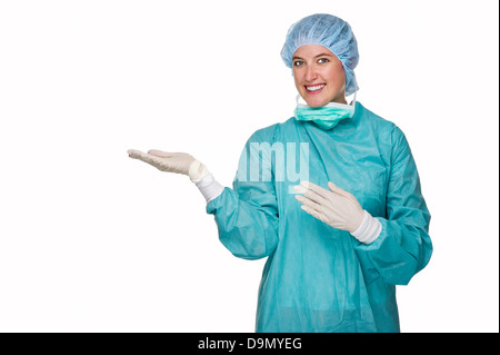 OP Doctor with protective clothes (Model release) Stock Photo