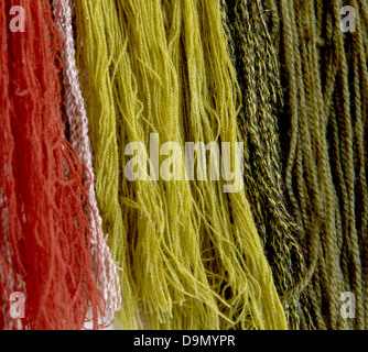 Texture of wool with colors, background Stock Photo