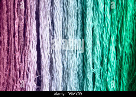 Texture of wool with colors, background Stock Photo
