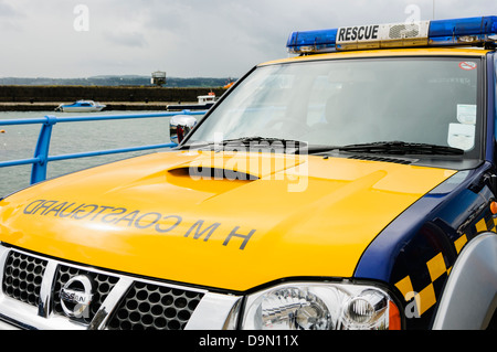 HM Coastguard car vehicle parked waiting for action marked cars ...