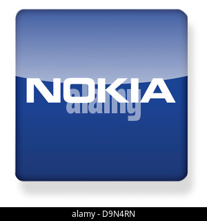 Nokia logo as an app icon. Clipping path included Stock Photo - Alamy